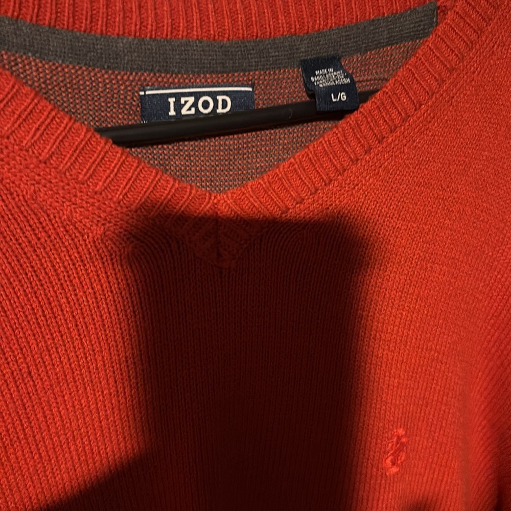 New With Tag Men’s Izod Long Sleeve Sweater - Picture 2 of 2